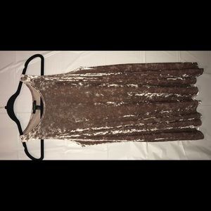 Blush velvet loose dress